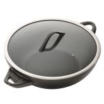 Baccarat iD3 CS Hard Anodised Wok 36cm with Lid & Bakelite Handles