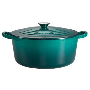 Baccarat Le Connoisseur Cast Iron Round French Oven 29cm/6.3L Teal