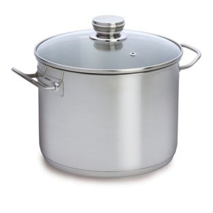 Baccarat Gourmet Stainless Steel 24cm 7.6L Stockpot with Glass Lid