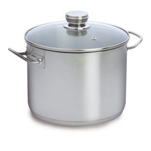 Baccarat Gourmet Stainless Steel 28cm 12 Litre Stockpot with Glass Lid