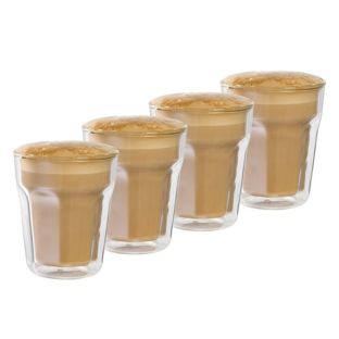 Baccarat Barista Facet 8 236ml Double Wall Latte Glass - Set of 4