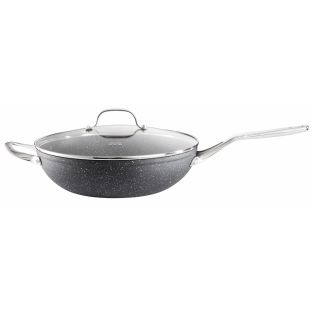 Baccarat Rock 30cm Wok With lid