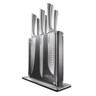 Baccarat Damashiro 7 Piece Kin Knife Block