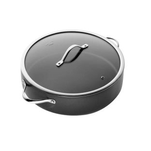 Baccarat iD3 Hard Anodised Saute Pan With Lid 32 x 8.5cm