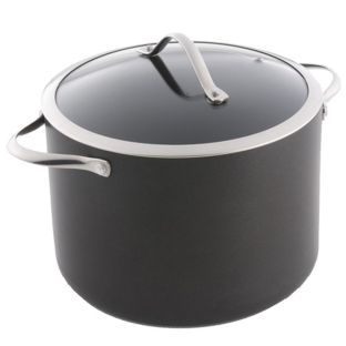 Baccarat iD3 Hard Anodised Stockpot With Lid 24 x 17cm