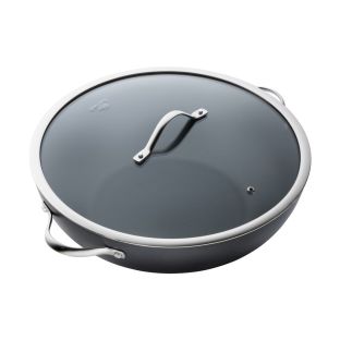 Baccarat iD3 Hard Anodised Wok with Lid 36cm