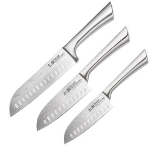 Baccarat Damashiro Santoku Knife Set 3 Piece