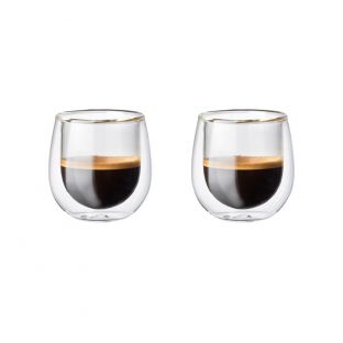 Baccarat Barista Cafe Double Wall Espresso Glass Set of 2