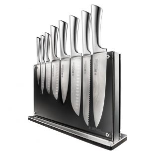 Baccarat Damashiro Nami 9 Piece Knife Block