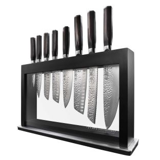 Baccarat Damashiro Emperor Hisa 9 Piece Knife Block