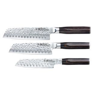 Baccarat Damashiro Emperor Santoku Set of 3