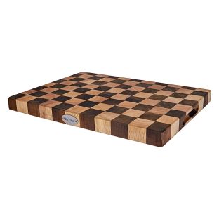 Baccarat Butchers Corner Endgrain Checker Chopping Board 38 x 28cm