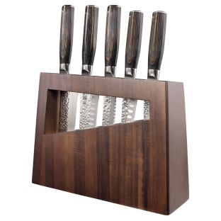 Baccarat Damashiro Emperor Miru Knife Block 6 Piece