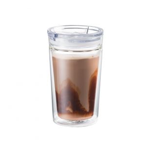 Baccarat Barista Double Walled Glass Travel Coffee Cup 380ml