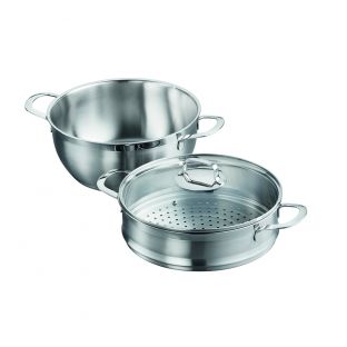 Baccarat Gourmet 2 Piece Stainless Steel Casserole & Steamer Set 28cm