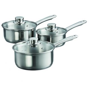 Baccarat Gourmet Stainless Steel Saucepan Set of 3