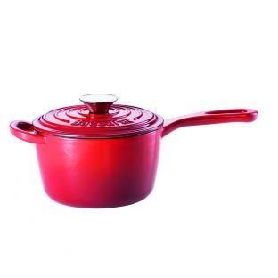 Baccarat Le Connoisseur Cast Iron Saucepan 16cm 1.5L Red