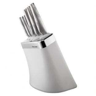 Baccarat iD3 7 Piece Kobe Knife Block White