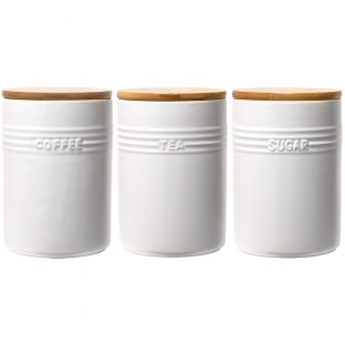 Baccarat Le Connoisseur Canister Set of 3 White