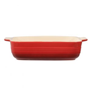 Baccarat Le Connoisseur Stoneware Square Baking Dish 24cm Red