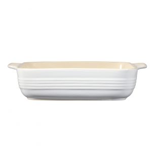 Baccarat Le Connoisseur Stoneware Square Baking Dish 24cm White