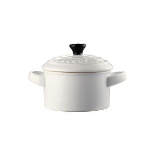 Baccarat Le Connoisseur Stoneware Mini Casserole with Lid 160ml White