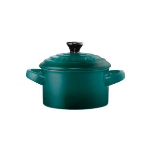 Baccarat Le Connoisseur Stoneware Mini Casserole with Lid 160ml Teal