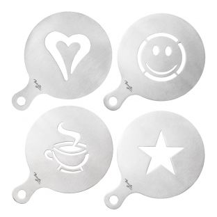 Baccarat Barista Brillante Coffee Stencils Set of 4