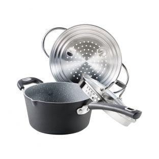 Baccarat Never Eva Stick Saucepan & Steamer Set 20cm