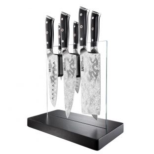 Baccarat Kiyoshi Kiyo 7 Piece Knife Block