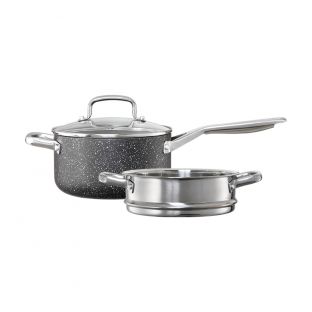 Baccarat Ultimo Non Stick Saucepan with Steamer 20cm