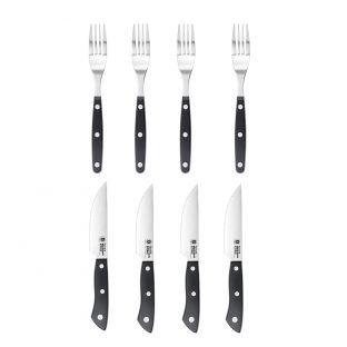 Baccarat Wolfgang Starke 8 Piece Steak Knife & Fork Set