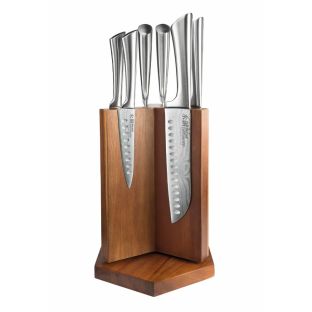 Baccarat Damashiro Suru Knife Block 7 Piece