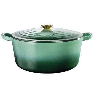 Baccarat Le Connoisseur Cast Iron Round French Oven 6.3L Moss