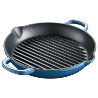 Baccarat Le Connoisseur Cast Iron Round Grill Pan 28cm Ink