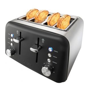 Baccarat The Toasty Slice 4 Slice Toaster Black